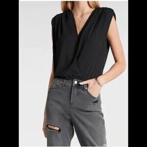 Express Wrap Front Strong Shoulder Top XL